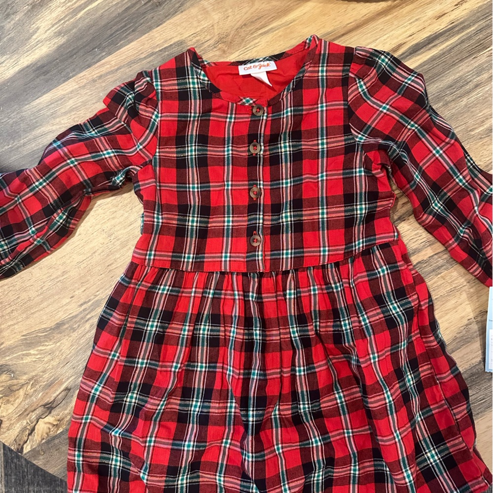 Cat & Jack Plaid Dress - 3T